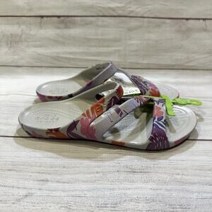 Crocs Kadee II Tropical Sandal Womens Sz.7 Strappy 211698-101 New‎ With Tags